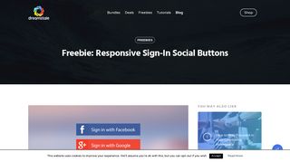 Freebie: Responsive Sign-in Social Buttons - Dreamstale