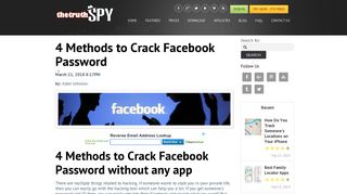 4 Methods to Crack Facebook Password - TheTruthSpy