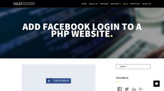 Add Facebook Login to a PHP Website - Bwd Media