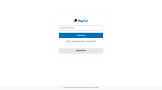Inicie sesión en su cuenta PayPal