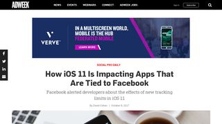 How iOS 11 Is Impacting Apps That Are Tied to Facebook – Adweek