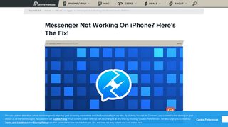Messenger Not Working On iPhone? Here's The Fix! - Payette Forward