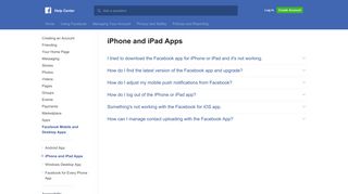 iPhone and iPad Apps | Facebook Help Center | Facebook
