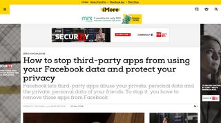How to stop third-party apps from using your Facebook data and ...