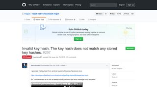 Invalid key hash. The key hash does not match any stored key hashes ...