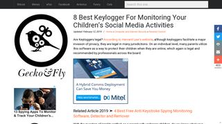 8 Best Keylogger For Monitoring Your Children's Social Media Activities