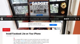 How to Install Facebook Lite on Your iPhone - iOS Gadget Hacks
