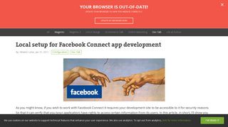Local setup for Facebook Connect app development - Inchoo