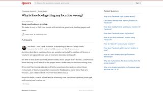 Why is Facebook getting my location wrong? - Quora