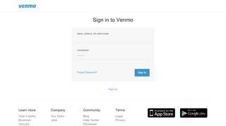 Sign In - Venmo