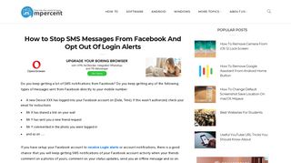 Stop SMS Messages From Facebook, Remove Login Alerts Sent To ...
