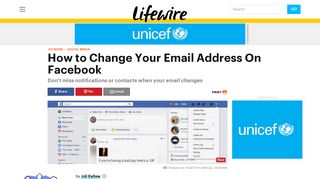 How to Change Your Email Address On Facebook - Lifewire