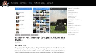 Facebook API JavaScript SDK get all Albums and Photos