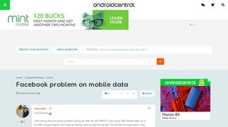 Facebook problem on mobile data - Android Forums at AndroidCentral.com