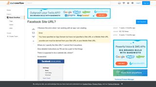 Facebook Site URL? - Stack Overflow