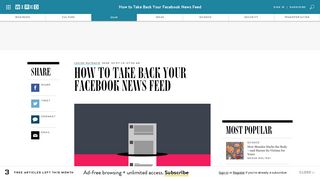How to Fix Your Facebook News Feed | WIRED