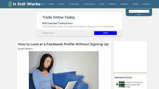 How to Look at a Facebook Profile Without Signing Up | It Still Works