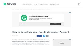 How to See a Facebook Profile Without an Account | Techwalla.com