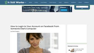How to Login to Your Account on Facebook From Someone Else's ...
