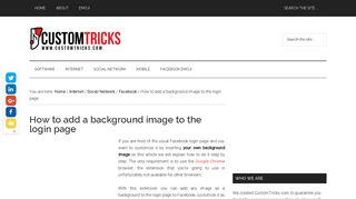 How to add a background image to the login page - Custom Tricks