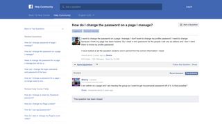 How do I change the password on a page I manage? | Facebook Help ...