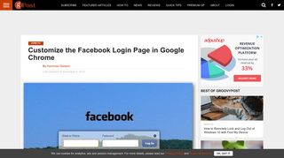 Customize the Facebook Login Page in Google Chrome - groovyPost