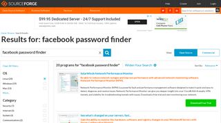 facebook password finder free download - SourceForge