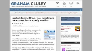 Facebook Password Finder tools claim to hack into accounts, but are ...