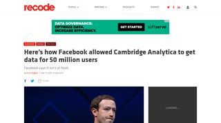 Here's how Facebook allowed Cambridge Analytica to get data for 50 ...