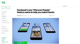 Facebook's new “Discover People” feature wants to help you make ...