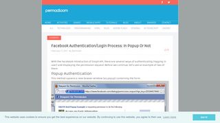 Facebook Authentication/Login Process: In Popup Or Not – permadi.com