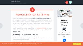 Facebook PHP SDK 5.0 Tutorial - Devils Heaven