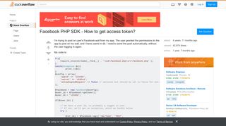 Facebook PHP SDK - How to get access token? - Stack Overflow