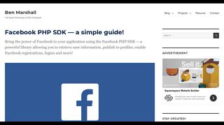 Facebook PHP SDK v5 — a simple to follow guide! | Ben Marshall
