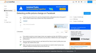 Detecting profile picture change on Facebook - Stack Overflow