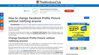 How to change Facebook profile picture without notifying anyone