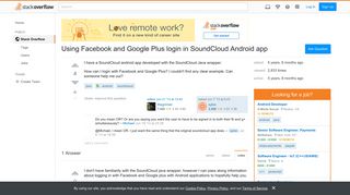 Using Facebook and Google Plus login in SoundCloud Android app ...