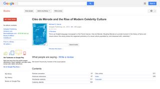 Cléo de Mérode and the Rise of Modern Celebrity Culture