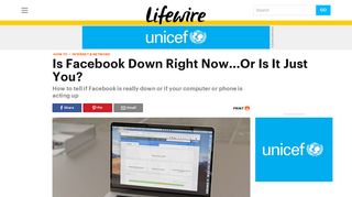 Is Facebook Down Right Now...Or Is It Just You? - Lifewire