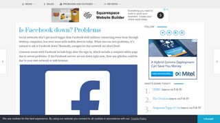 Is Facebook down? Problems, Jan 2019 - Product Reviews Net