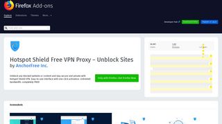 Hotspot Shield Free VPN Proxy – Unblock Sites – Get this Extension ...