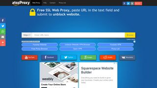 Unblock YouTube Proxy - atozProxy free SSL Web Proxy