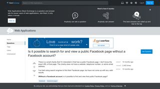 Is it possible to search for and view a public Facebook page ...