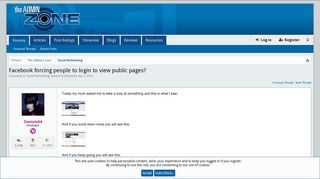 Facebook forcing people to login to view public pages? | The Admin ...
