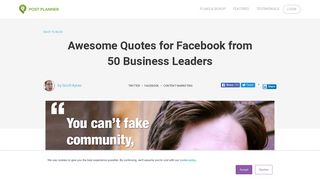Awesome Quotes for Facebook from 50 Business Leaders