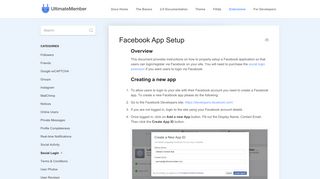 Facebook App Setup - Documentation | Ultimate Member