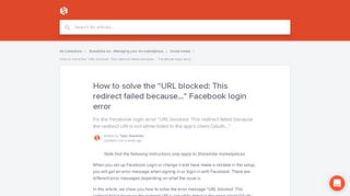 How to solve the “URL blocked: This redirect failed because ...