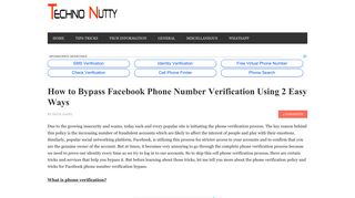 How to Bypass Facebook Phone Number Verification Using 2 Easy ...
