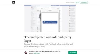 The unexpected costs of third-party login – Taylor Hughes – Medium