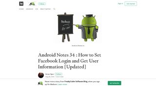 Android Notes 34 : How to Set Facebook Login and Get User ...